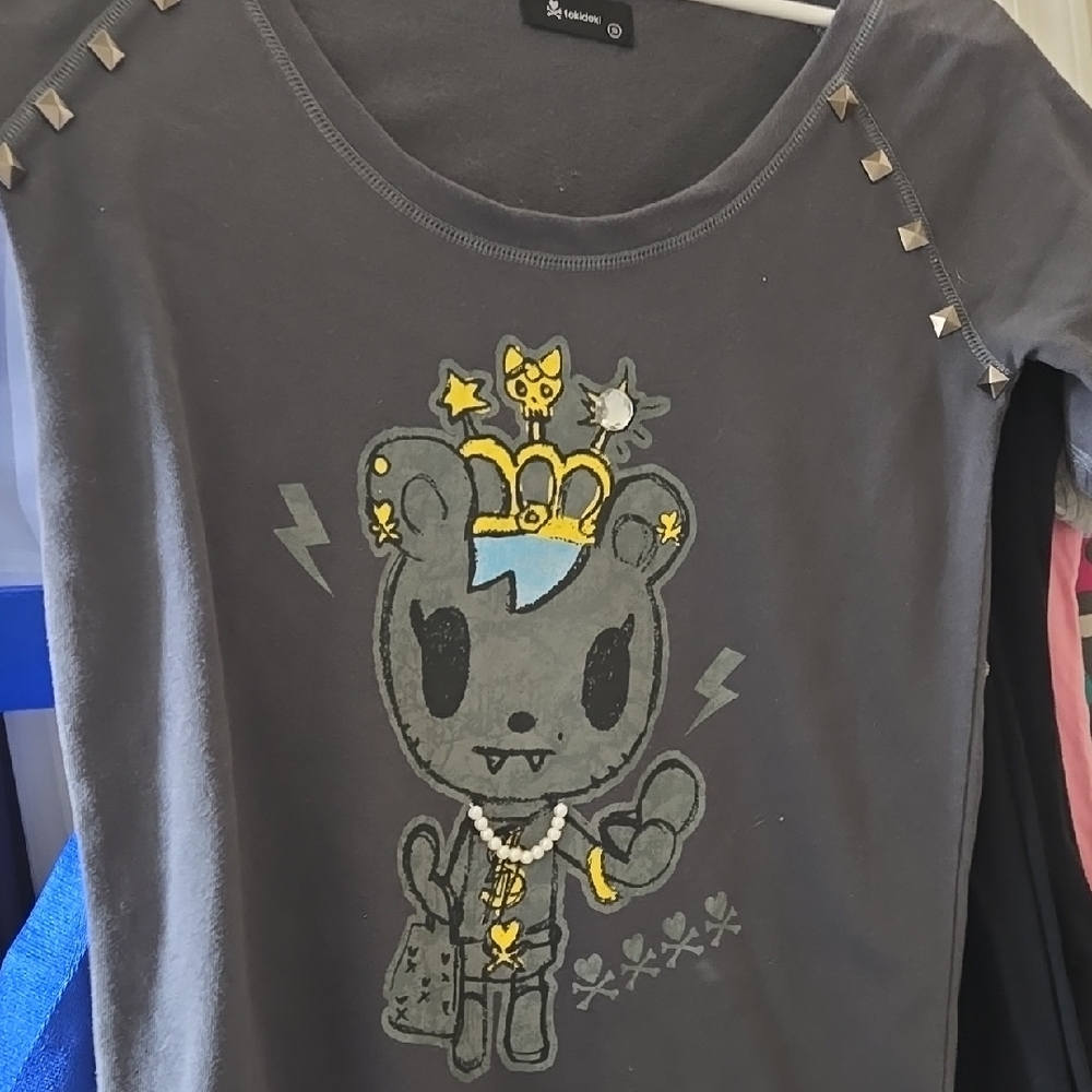 Tokidoki Gray Graphic Kids Shirt